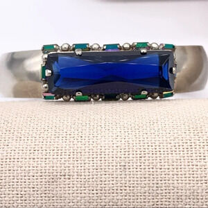 Sorrelli Royal Blue Crystal Cuff Bracelet